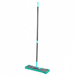 Швабра КОМПЛЕКТ флаундер 40 см + МОП синель (ТИП К) + черенок 70-120 см, ЛЮБАША БЮДЖЕТ, 700051