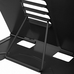 Подставка для книг и учебников большая BRAUBERG, Black, регулируемый наклон, металлическая, 238057