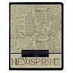 Тетрадь А5 48 л. АЛЬТ скоба, клетка, глянцевый лак, "Газета" (5 видов), 7-48-1146