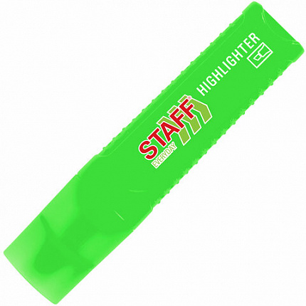 Текстовыделитель STAFF "EVERYDAY HL-707", ЗЕЛЕНЫЙ, линия 1-5 мм, скошенный наконечник, 152543