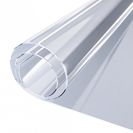 Коврик-подкладка, скатерть ПВХ прозрачная, гибкое/мягкое стекло, 120х60 см, 0,8 мм, DASWERK (ДАСВЕРК), 607878