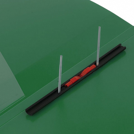 Папка с металлическим скоросшивателем и внутренним карманом BRAUBERG "Contract", зеленая, до 100 л., 0,7 мм, бизнес-класс, 221784