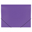 Папка на резинках BRAUBERG "Office", фиолетовая, до 300 листов, 500 мкм, 228081
