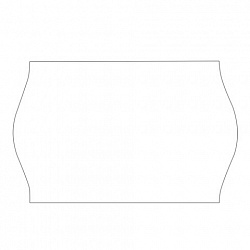 Этикет-лента 26х12 мм, волна, белая, комплект 5 рулонов по 800 шт., BRAUBERG, 123576