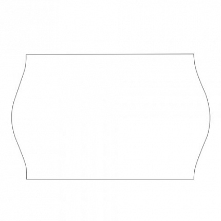 Этикет-лента 26х12 мм, волна, белая, комплект 5 рулонов по 800 шт., BRAUBERG, 123576