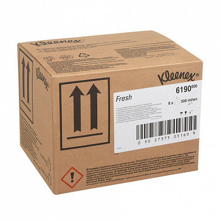 Сменный картридж для освежителя воздуха 300 мл, KIMBERLY-CLARK Kleenex Fresh, КОМПЛЕКТ 6 шт., 6190