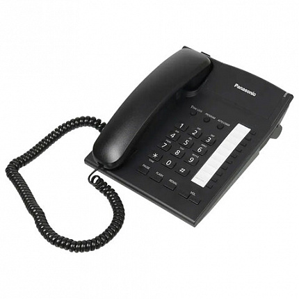 Телефон PANASONIC KX-TS2382RUB, память 10 ном., тональный/импульсный режим, повтор, чёрный