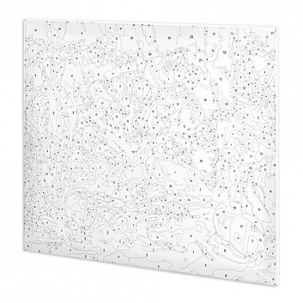 Картина по номерам 40х50 см, ОСТРОВ СОКРОВИЩ "Ежик", на подрамнике, акриловые краски, 3 кисти, 662490