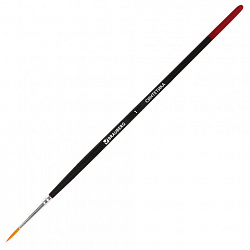 Кисти BRAUBERG, набор 5 шт. (синтетика, круглые № 1, 2, 5, плоские № 5, 8), блистер, 200219