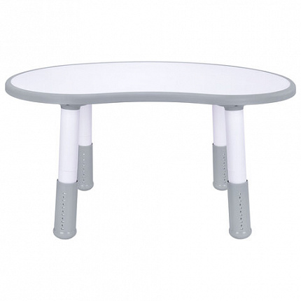 Стол детский BRABIX KIDS CT-002, растущий, 2-8 лет, пластик белый + серый, 533296