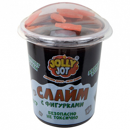 Слайм с фигурками, вкусняшки, 200 г, АССОРТИ 6 видов, JOLLY JOT (ДЖОЛЛИ ДЖОТ), 666668