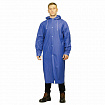 Дождевик-плащ синий на кнопках, EVA, многоразовый, прочный, универсальный размер, Komfi, 23319