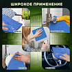 Тряпка из микрофибры 50х60 см, АВТО / ДОМ / ОФИС, "OVERLOCK INDIGO COLOUR", синяя, 220 г/м2, LAIMA HOME, 608222