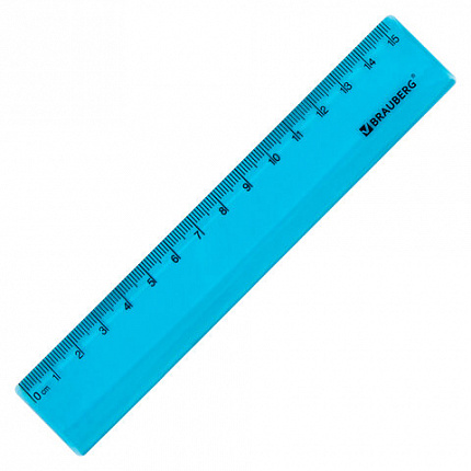 Набор чертежный малый BRAUBERG "FRUITY" (линейка 15 см, 2 треугольника, транспортир), ассорти, пенал, 210770