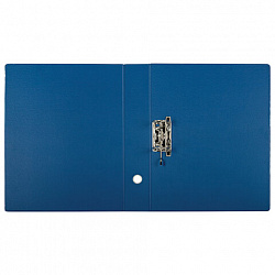 Папка-регистратор БОЛЬШОГО ФОРМАТА А3 с двухсторонним покрытием из ПВХ, 70 мм, синяя, BRAUBERG, 271832