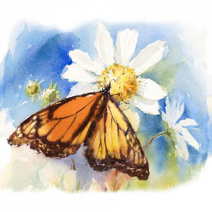 Папка для акварели БОЛЬШОГО ФОРМАТА А3, 10 л., 180 г/м2, ЮНЛАНДИЯ, 297х420 мм, "Мышонок", 111066