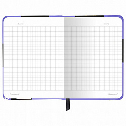 Блокнот с резинкой в клетку 96 л., МАЛЫЙ ФОРМАТ А6, 109х148 мм, твердая обложка, BRAUBERG, "Anime", 116336