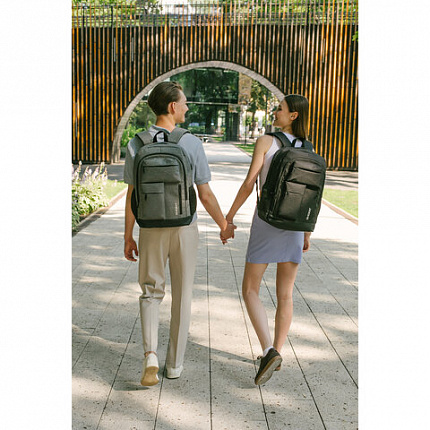 Рюкзак HEIKKI CONCORDANCE (ХЕЙКИ) универсальный, отделение для ноутбука, черный, 47x32x15 см, 273892