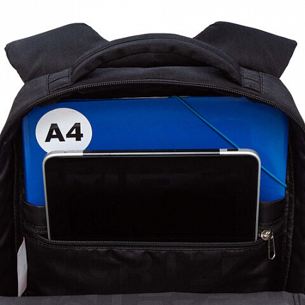 Рюкзак GRIZZLY школьный, анатомическая спинка, 2 отделения, для мальчиков, "BE STRONG", 39х26х19 см, RB-556-1/1