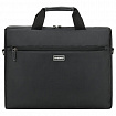 Сумка портфель HEIKKI TEMPO (ХЕЙКИ) с отделением для ноутбука 15,6", карман, Rush, черная, 30х40х4 см, 272607