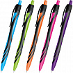 Ручка шариковая автоматическая BRAUBERG ULTRA COLOR NEON, soft-touch, СИНЯЯ, пишущий узел 0,7 мм, линия письма 0,35 мм, 144203