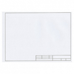 Папка для черчения А4, 210х297 мм, 10 л., 160 г/м2, рамка горизонтальный штамп, ПИФАГОР, 129230