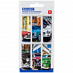 Закладки для книг МАГНИТНЫЕ, "RETRO CARS", набор 6 шт., 60x20 мм, BRAUBERG, 113158