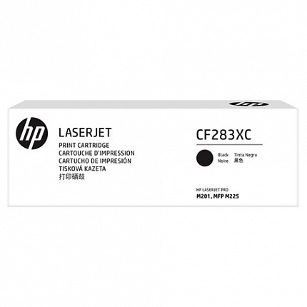 Картридж лазерный HP (CF283X) LaserJet Pro M201/M225, №83X, черный, оригинальный, ресурс 2200 страниц