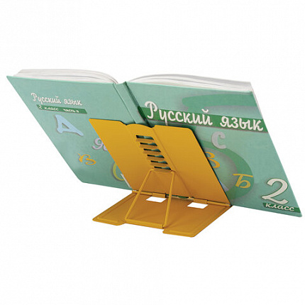 Подставка для книг и учебников BRAUBERG KIDS mini "Лапки" с единицами измерения, регулируемый угол наклона, металлическая, 238970