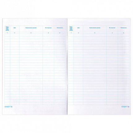 Журнал регистрации приказов, 48 л., картон, блок офсет, А4 (200х290 мм), STAFF, 130079