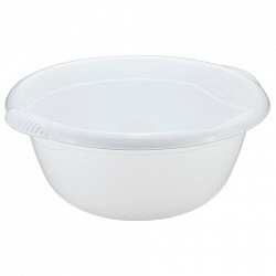 Таз 16 л, хозяйственный, круглый, с ручками, пластиковый, 18,5х43,5х46,5 см, цвет белый, IDEA, М 2507