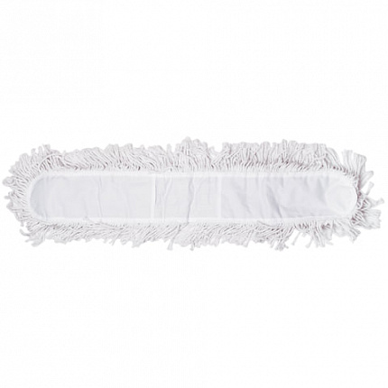 Насадка МОП плоская 80 см для швабры-рамки, карманы, хлопок, LAIMA, 603610