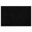 Коврик придверный 60х90 см, ЧЕРНЫЙ, влаго-грязезащитный, 430 г/м2, ребристый, ЛЮБАША СТАНДАРТ, 701034