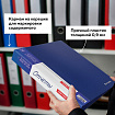 Папка 80 вкладышей BRAUBERG стандарт, синяя, 0,9 мм, 221607