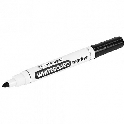 Маркер стираемый для белой доски ЧЕРНЫЙ, CENTROPEN "Dry-Wipe", 2,5 мм, 8559, 5 8559 0112