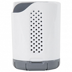 Стакан-органайзер для зубных щеток и пасты, БЕЛЫЙ, 9х19х12 см, LAIMA HOME, 700047