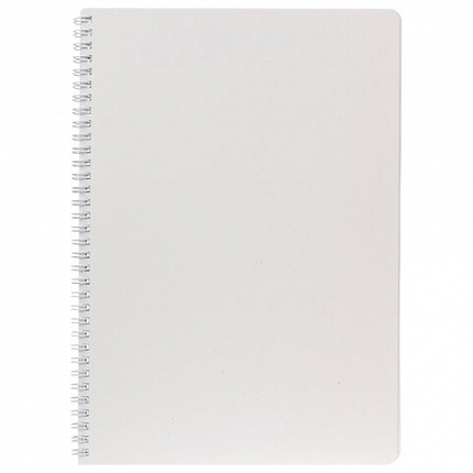 Тетрадь А4 96л. HATBER гребень, клетка, Soft-touch ламинация, SoloMatte_Арктический б, 96Т4лВ1гр