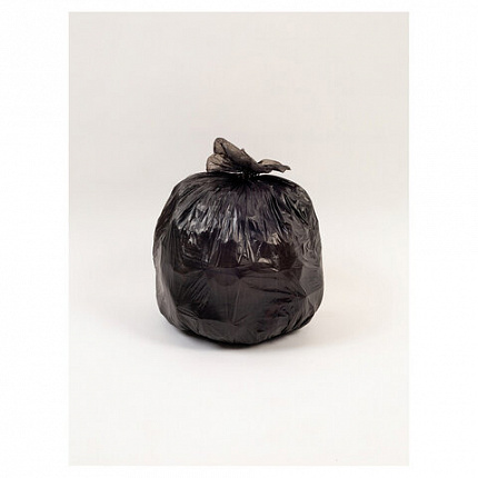 Мешки для мусора 35 л, черные, в рулоне 50 шт., ПНД, 6,2 мкм, 50х60 см, PACLAN "Professional", 40303