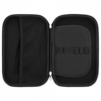 Пенал ЮНЛАНДИЯ большой, 1 отделение, 1 откидная планка, карман, полиэстер/EVA, 22х15х5 см, "Street race", 273195