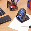 Дырокол металлический BRAUBERG "Office-Expert", до 35 листов, черно-синий, 228605
