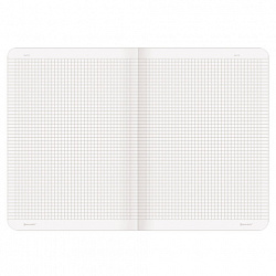 Тетрадь 48 л. в клетку обложка кожзам под рогожку, сшивка, A5 (147х210мм), БОРДОВЫЙ, BRAUBERG MOVE, 403844