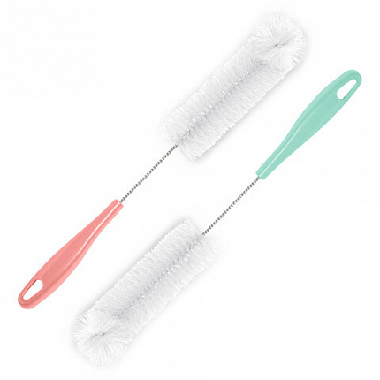 Ершик для мытья бутылок, ширина 6 см, длина с рукояткой 38,5 см, пластиковый, YORK, 41030