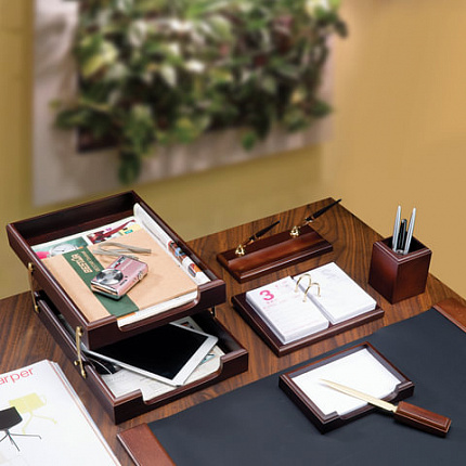 Набор подарочный настольный BESTAR "Ares" из дерева, 7 предметов, цвет "орех", 236356