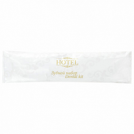 Зубной набор КОМПЛЕКТ 300 шт., HOTEL, (зубная щётка + зубная паста 4 г) саше, флоупак, 24865