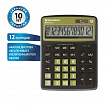 Калькулятор настольный BRAUBERG EXTRA-12-BKOL (206x155 мм), 12 разрядов, двойное питание, ЧЕРНО-ОЛИВКОВЫЙ, 250471
