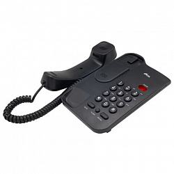 Телефон RITMIX RT-311 black, световая индикация звонка, тональный / импульсный режим, повтор, черный, 80002231