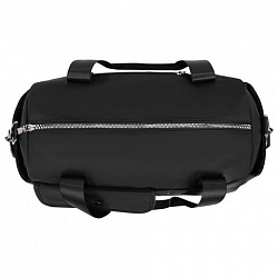 Сумка дорожная HEIKKI HANDY (ХЕЙКИ), карман на молнии, багажная лента, черная, 38х16х25 см, 273874