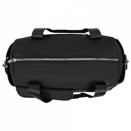 Сумка дорожная HEIKKI HANDY (ХЕЙКИ), карман на молнии, багажная лента, черная, 38х16х25 см, 273874