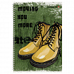 Тетрадь А4 80 л. АЛЬТ гребень, клетка, глянцевая ламинация, "BOOTS" (3 вида), 7-80-1120