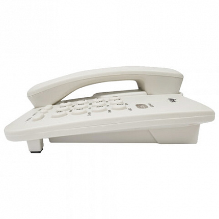 Телефон RITMIX RT-311 white, световая индикация звонка, тональный / импульсный режим, повтор, белый, 80002232